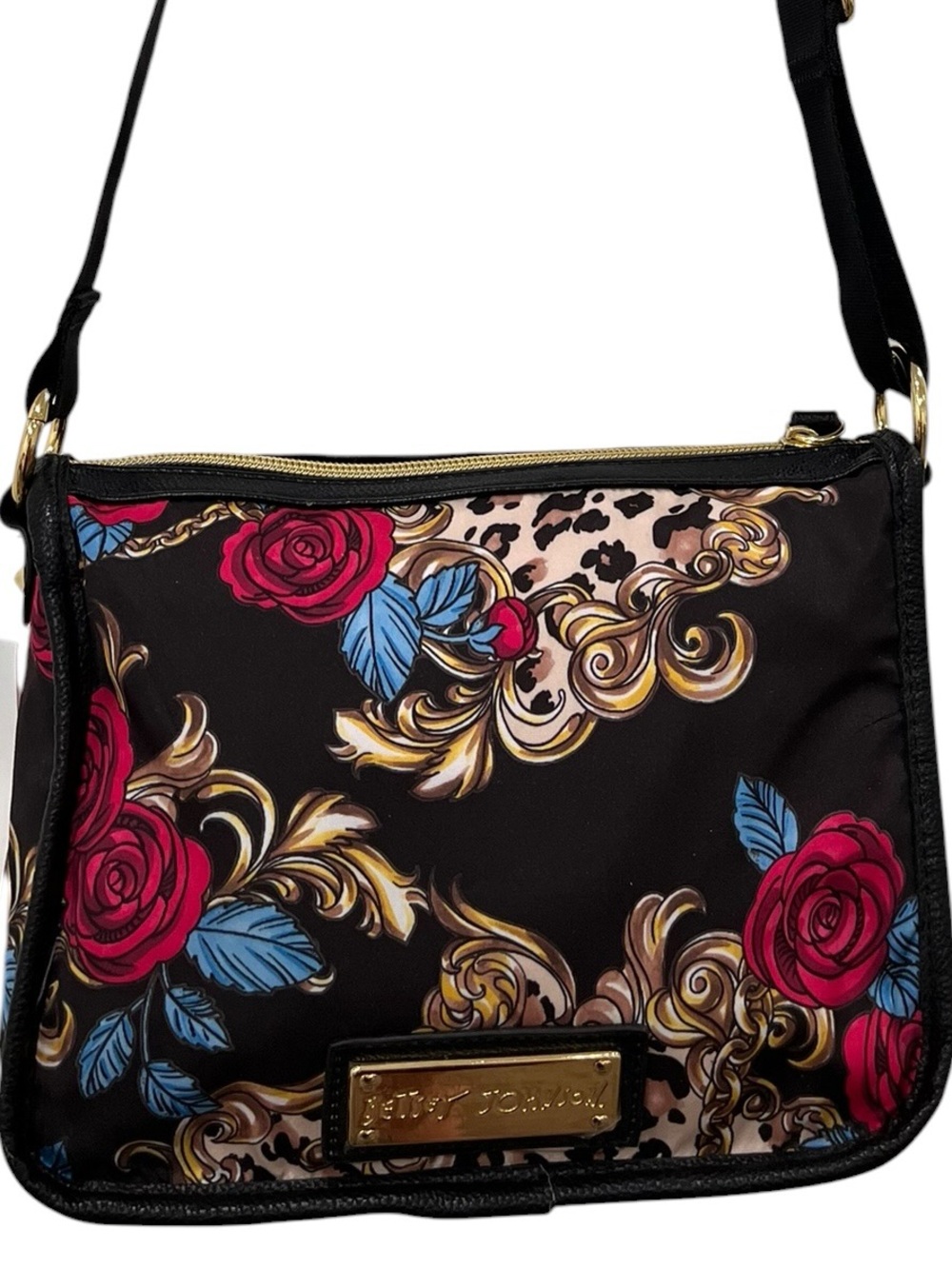 Betsey Johnson RARE Rosey Mix Up Crossbody Bag NWT